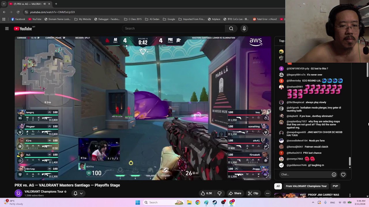 PRX VS AG VALORANT SANTIAGO