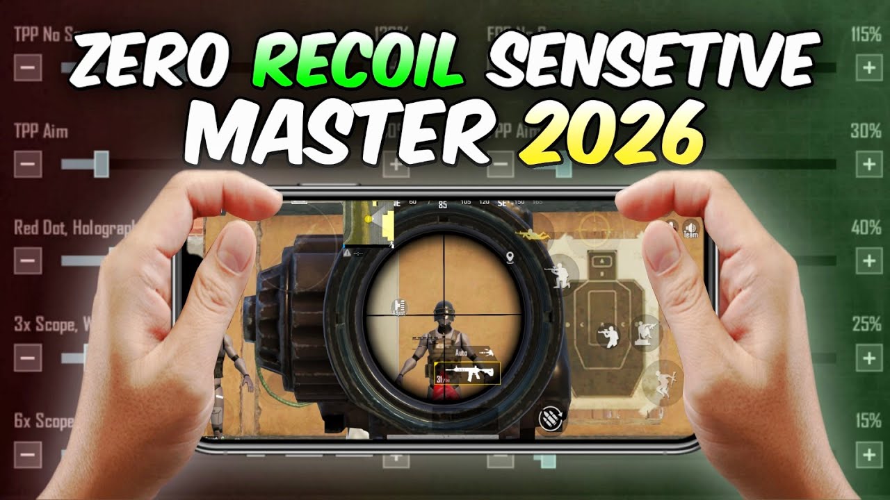 Best Zero Recoil Sensetive Settings in BGMI | Sensitivity settings Code 2026