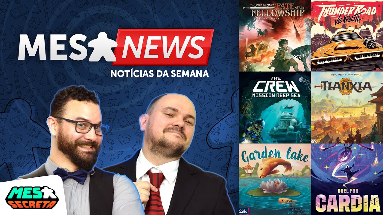 Mesa News #67 - EVENTOS Asmodee Fest e Grok Convida | Sina da Sociedade lan&ccedil;ado! (18/09/25)