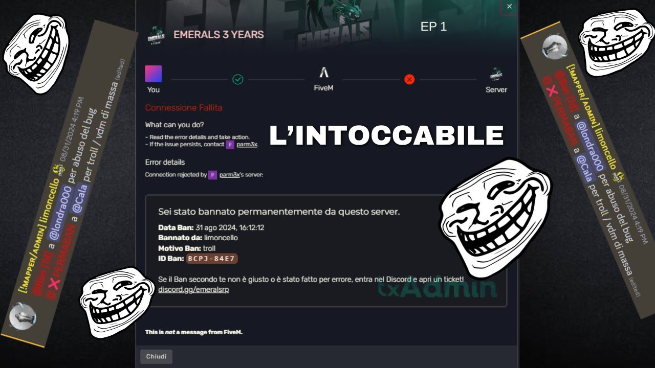 L'INTOCCABILE DI EMERALS | FIVEM TROLL ITA (PT.1)