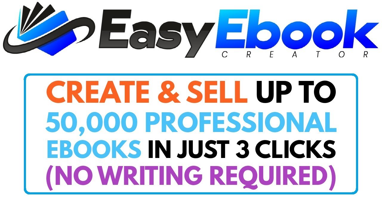 Easy eBook Creator Review Demo Bonus - Automated eBook Software