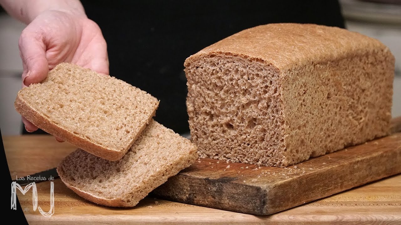 Pan de molde 100% integral: muy f&aacute;cil, sin amasado