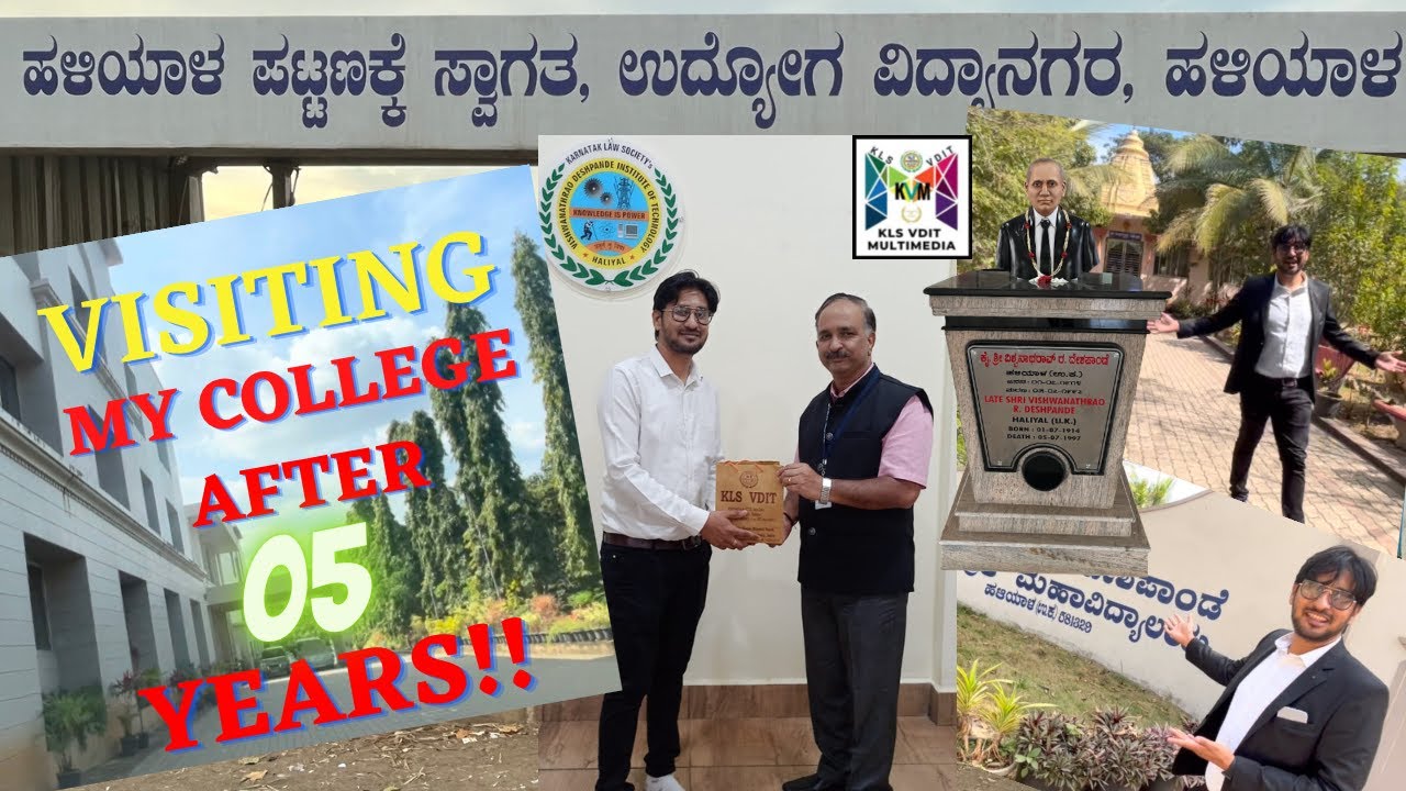 Back to College after 5 years KLS VDIT #haliyal | VLOG