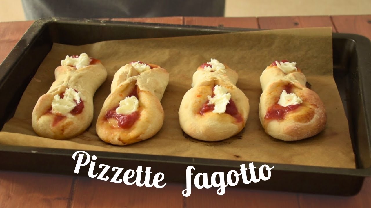 PIZZETTE FAGOTTO - pizzette con pomodoro e mozzarella - croccanti fuori e morbide dentro