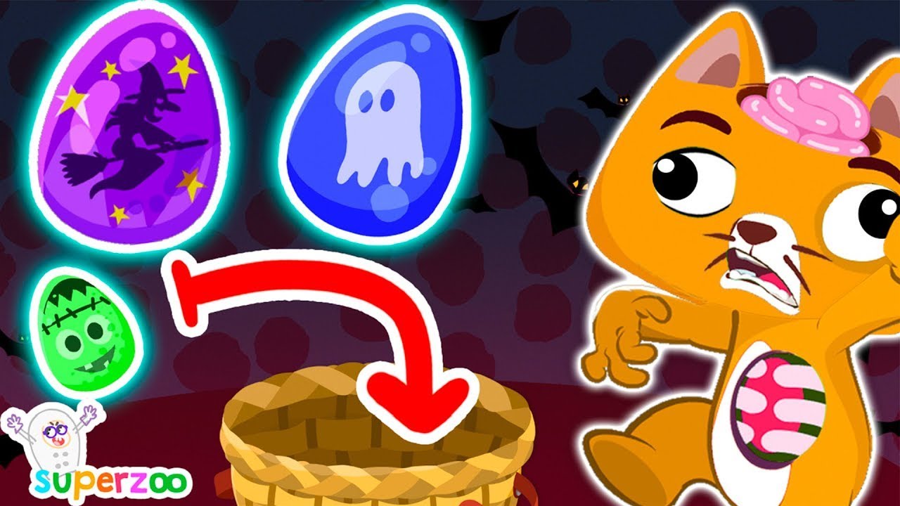 🎃 Halloween Egg Roulette Surprise! Evil Kit, Superhero Costumes & Dinosaur Eggs | Superzoo