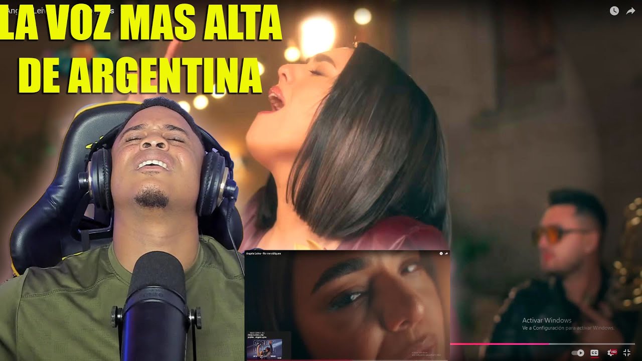 ANGELA LEIVA ME ASOMBRA AL CANTAR NO ME OBLIGUES / REACCION