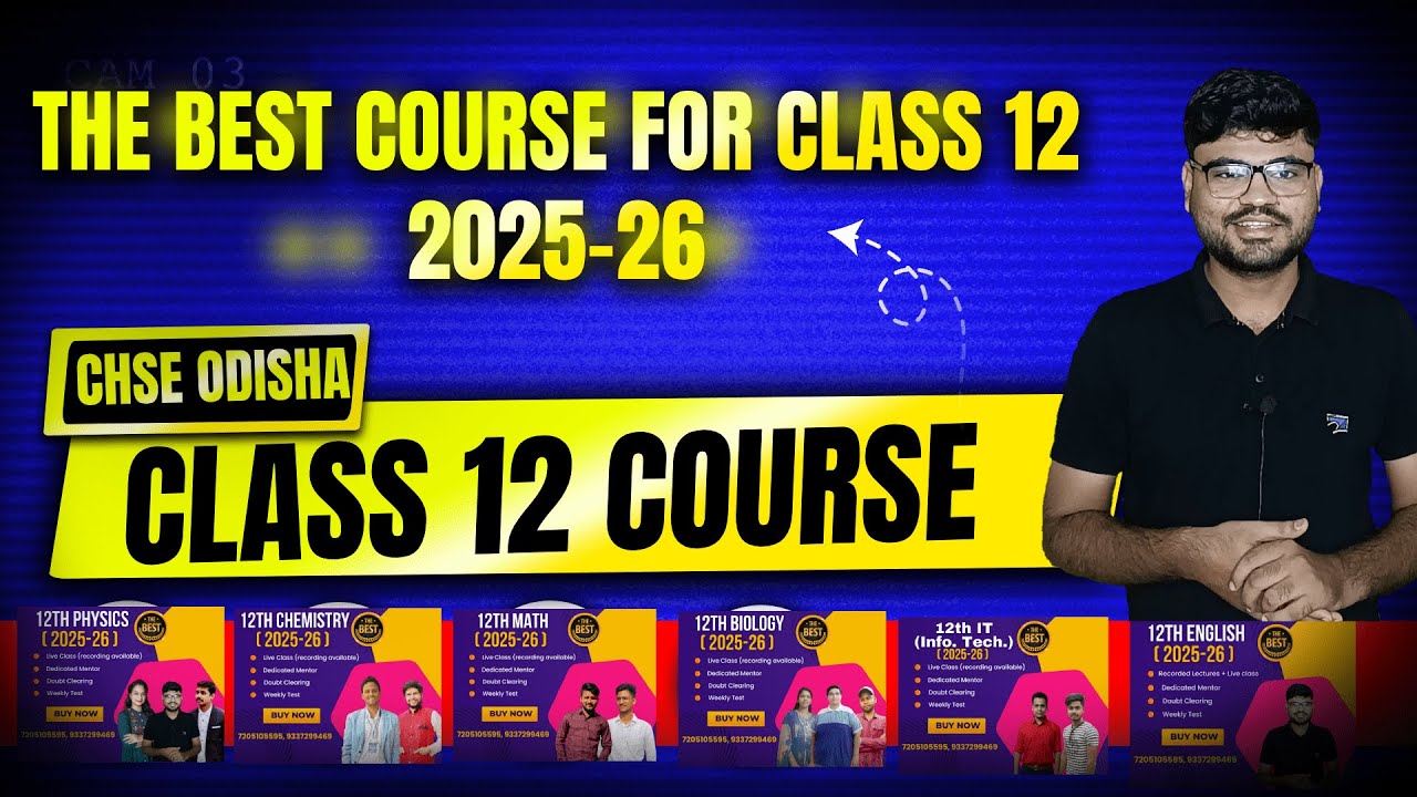Class 12 New Batch 2025-26 | CHSE Odisha +2 Second Year Science Course 2025-26 | MatSci Odia