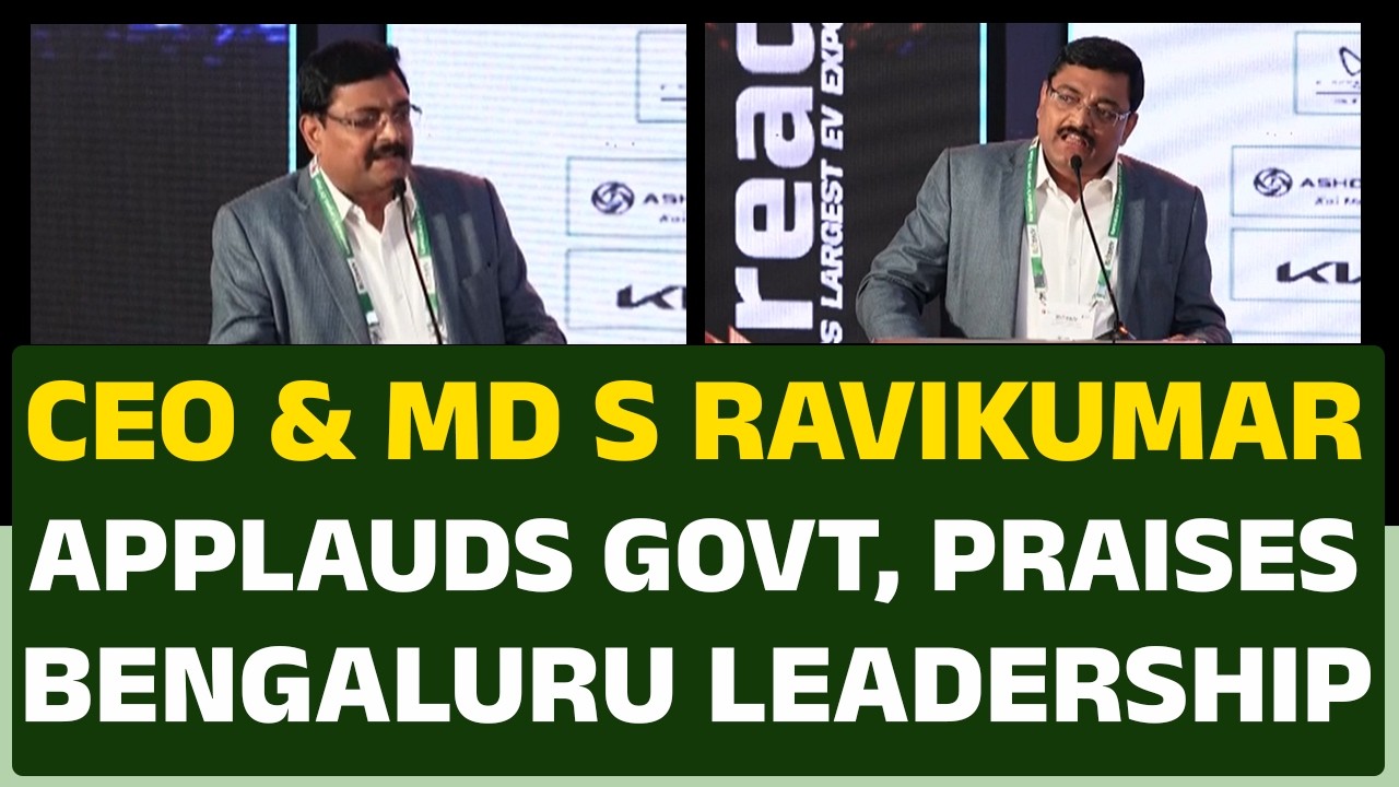 NEWSFIRST CEO & MD S RAVIKUMAR APPLAUDS GOVT, PRAISES BENGALURU EV LEADERSHIP | @newsfirstprime