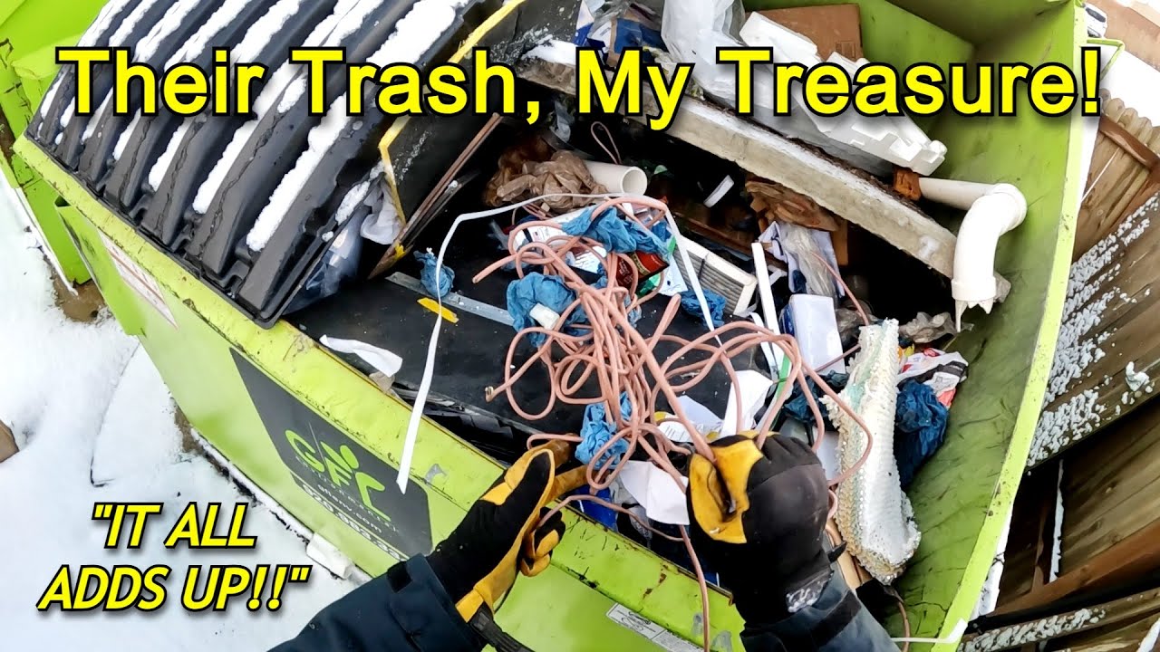 Quick Dumpster Dive, Unload, Reload the Truck For Scrap Run.  Filling The GOOD Buckets!