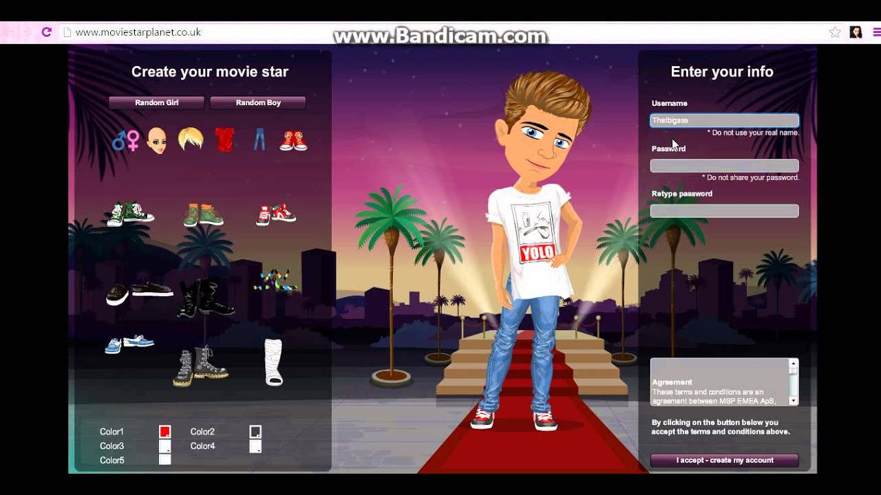 How to create the dream guy on MSP.