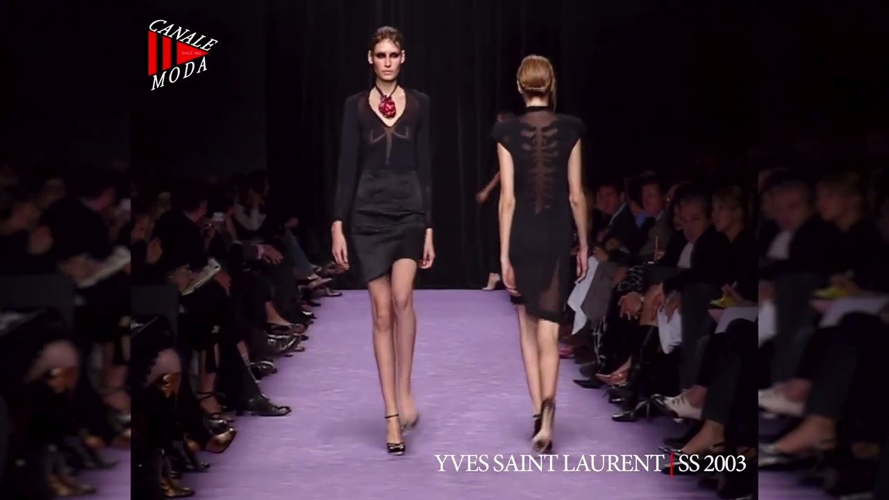 YVES SAINT LAURENT Spring Summer 2003 Paris 4K - Canale Moda