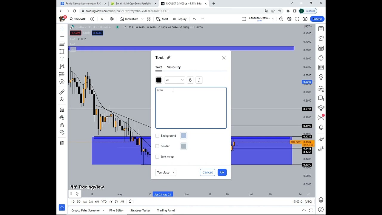 Realio Network Coin - RIO Analisi educativa stages