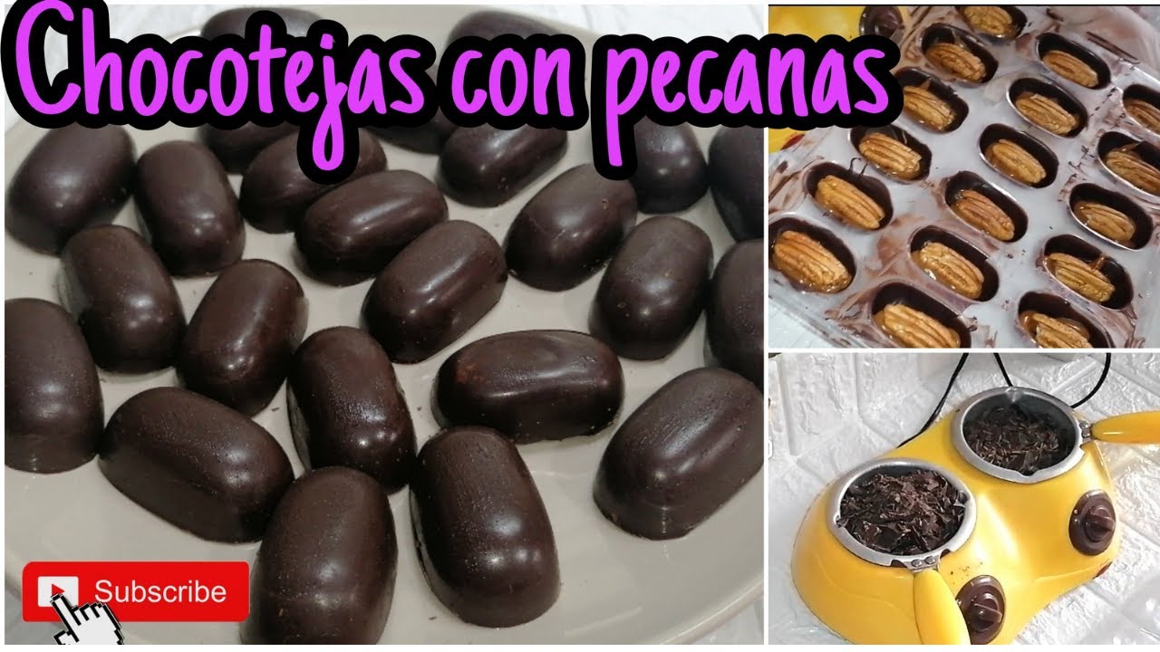 COMO HACER CHOCOTEJAS CON PECANAS facil y rapido 🍫