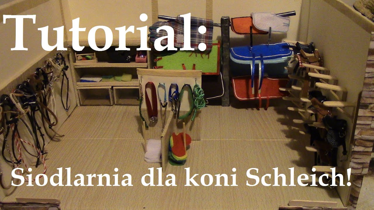 Jak zrobić siodlarnię dla koni Schleich!
