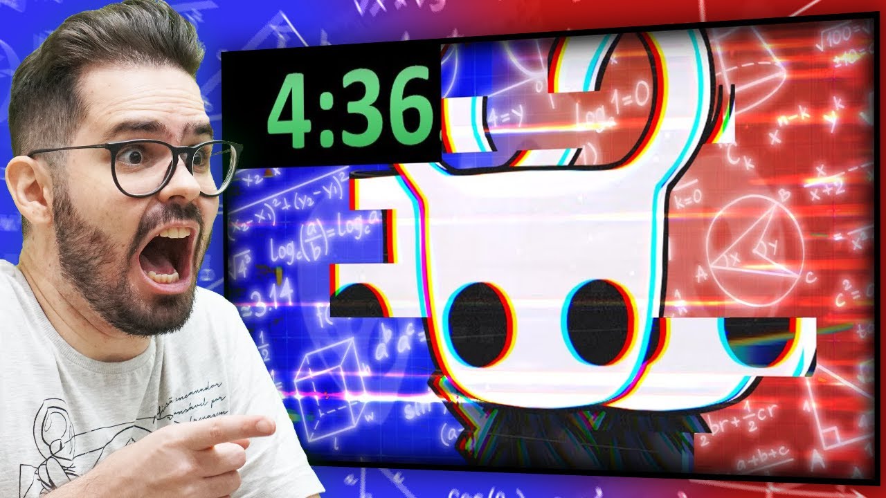 Zerando HOLLOW KNIGHT em menos de 5 MINUTOS! (RECORDE MUNDIAL react @SaveManual)