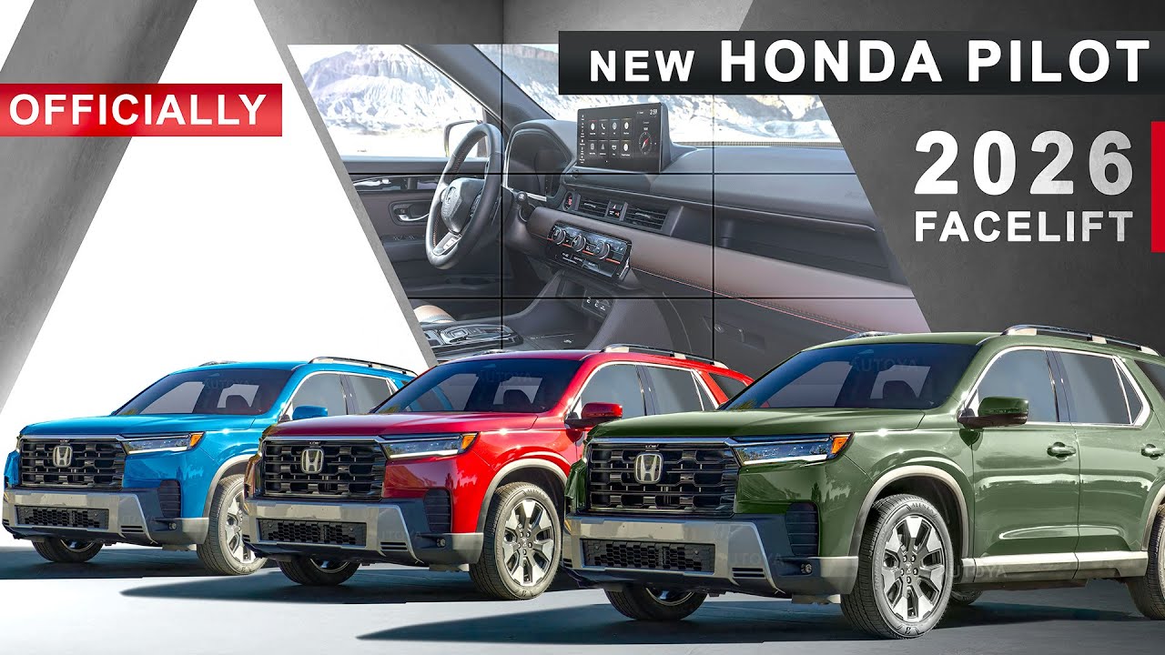 New Honda Pilot 2026 Facelift - OFFICIALLY: Exterior, Interior & Colors