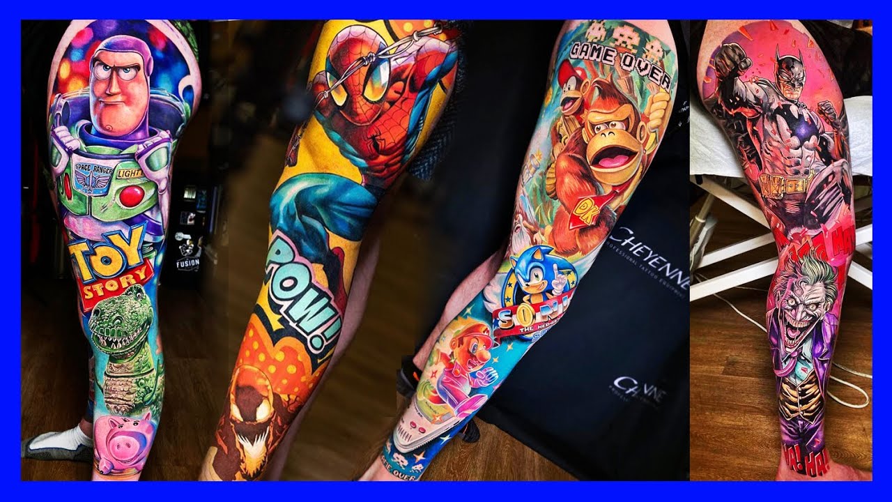 Anime Tattoos | Cartoon Tattoos | Anime Tattoos Ink Master | Cartoon Tattoos Artist: Derek Turcotte