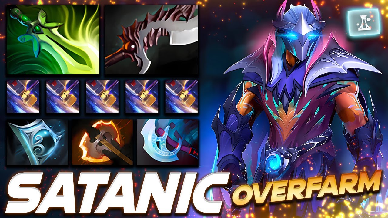 Satanic Anti-Mage Overfarm - Dota 2 Pro Gameplay [Watch & Learn]