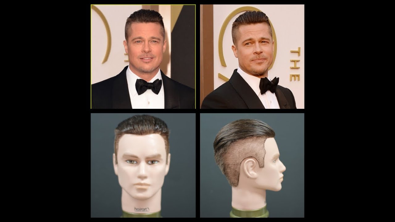 Brad Pitt NEW 2014 Oscars Inspired Haircut Tutorial - TheSalonGuy
