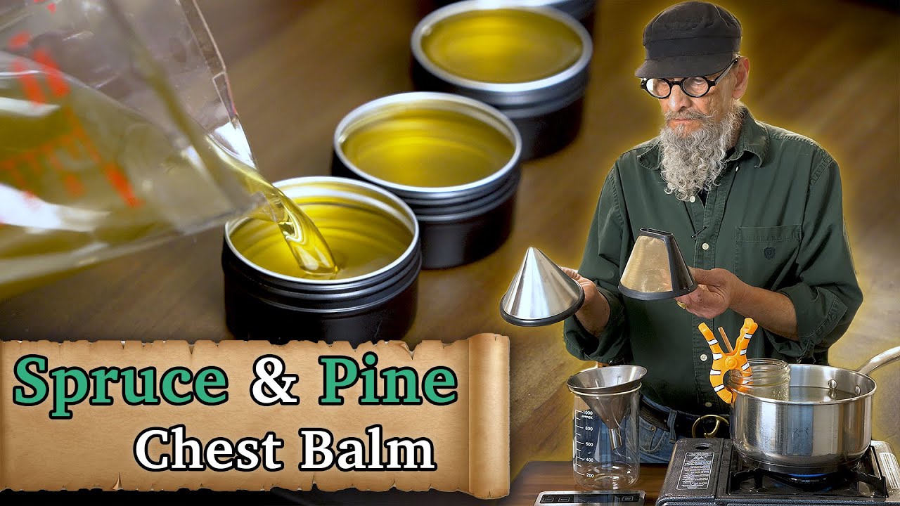 Pine & Spruce Resin DIY Chest Rub - Oleo Resin Extract Tutorial