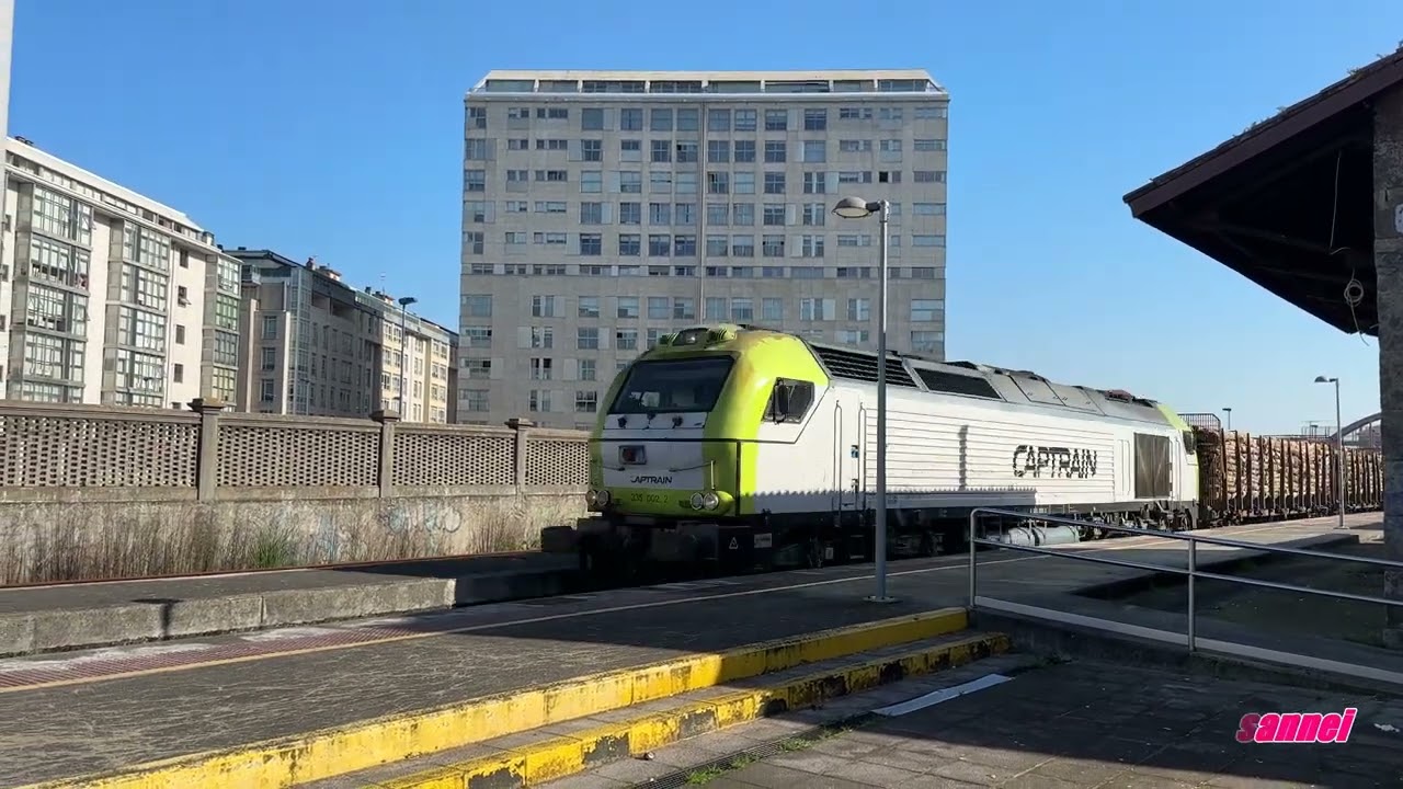 4K 2024 02 05 MADERERO CAPTRAIN PROCEDENTE DE LUGO por ESTACION O BURGO SANTIAGO