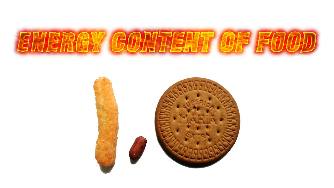 Experiment to determine the energy content of food