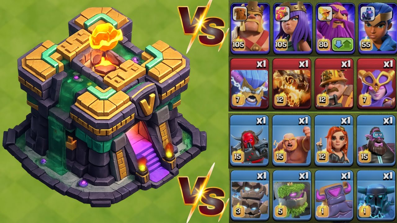 🔥 MAX TOWN HALL 14 DESTROYS LEVEL 1 ARMY 😱👑 | COC Epic Battle #clashofclans #coc #subscribe