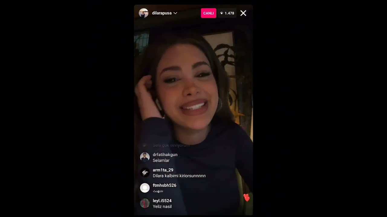 Kısmetse Olur 2.Sezon Dilara Instagram Canlı Yayın #kısmetseolur #dilarapusa