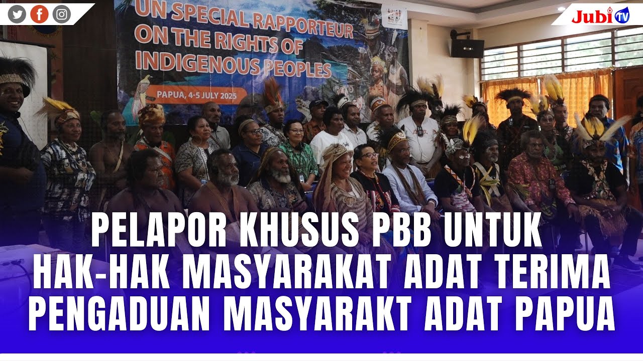 PELAPOR KHUSUS PBB UNTUK HAK HAK MASYARAKAT ADAT TERIMA PENGADUAN MASYARAKT ADAT PAPUA