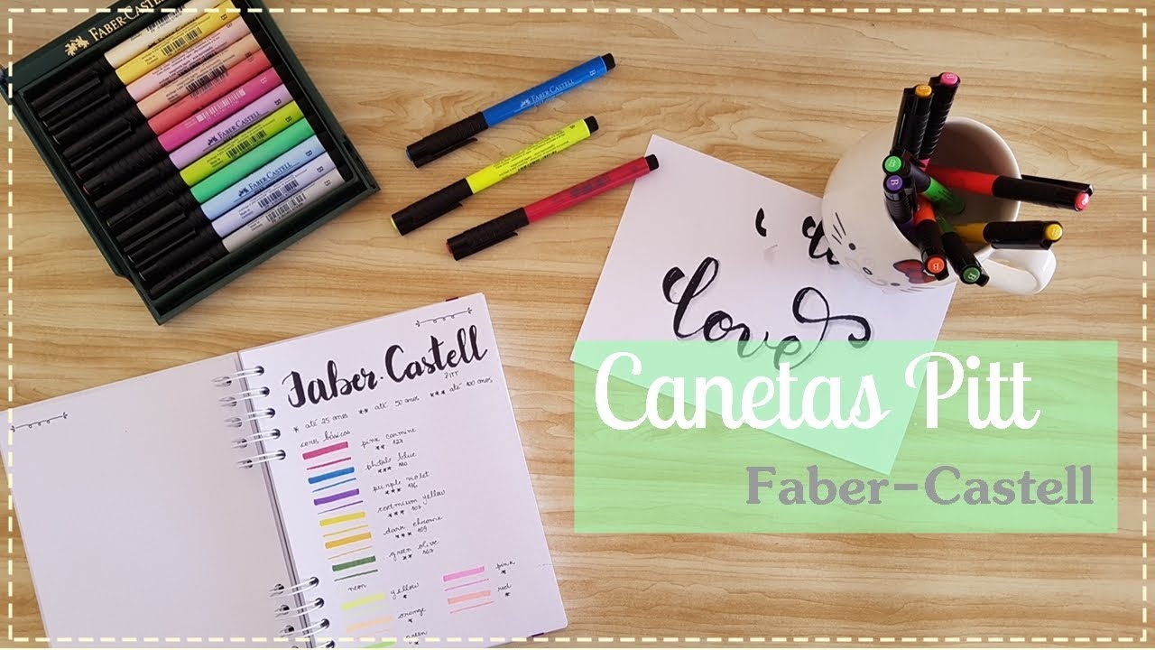 REVIEW Canetas Pitt - Faber-Castell - em português