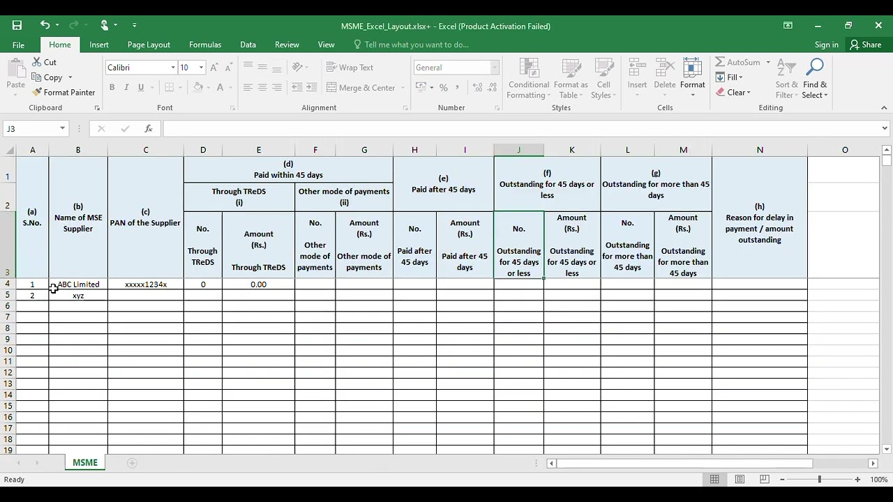 MSME Return on V3 Portal