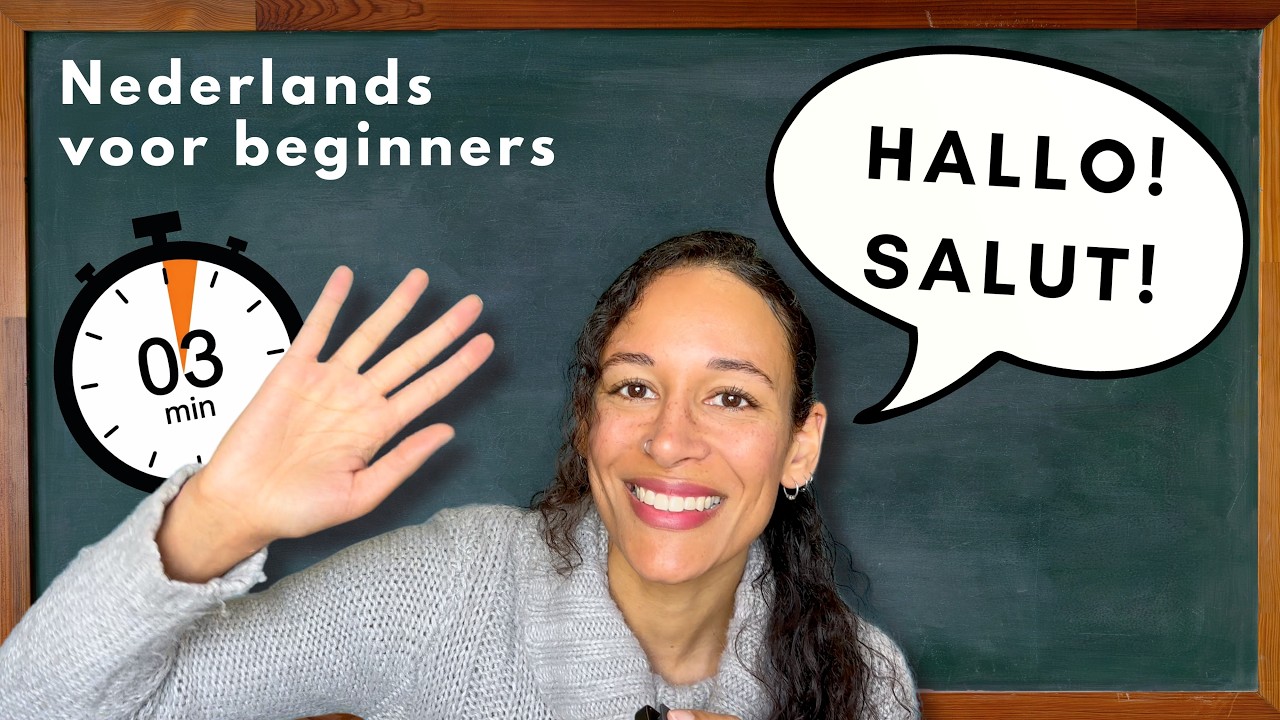 ⏱️ Leer NEDERLANDS in 3 MINUTEN: Begroetingen 🇧🇪🇳🇱
