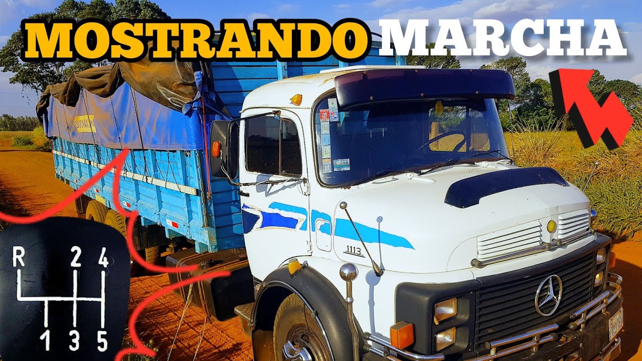 Como É As Marchas Do Mercedes Bénz 1113, Mostrando Tudo Sobre Como Troca De Marcha Do Caminhão