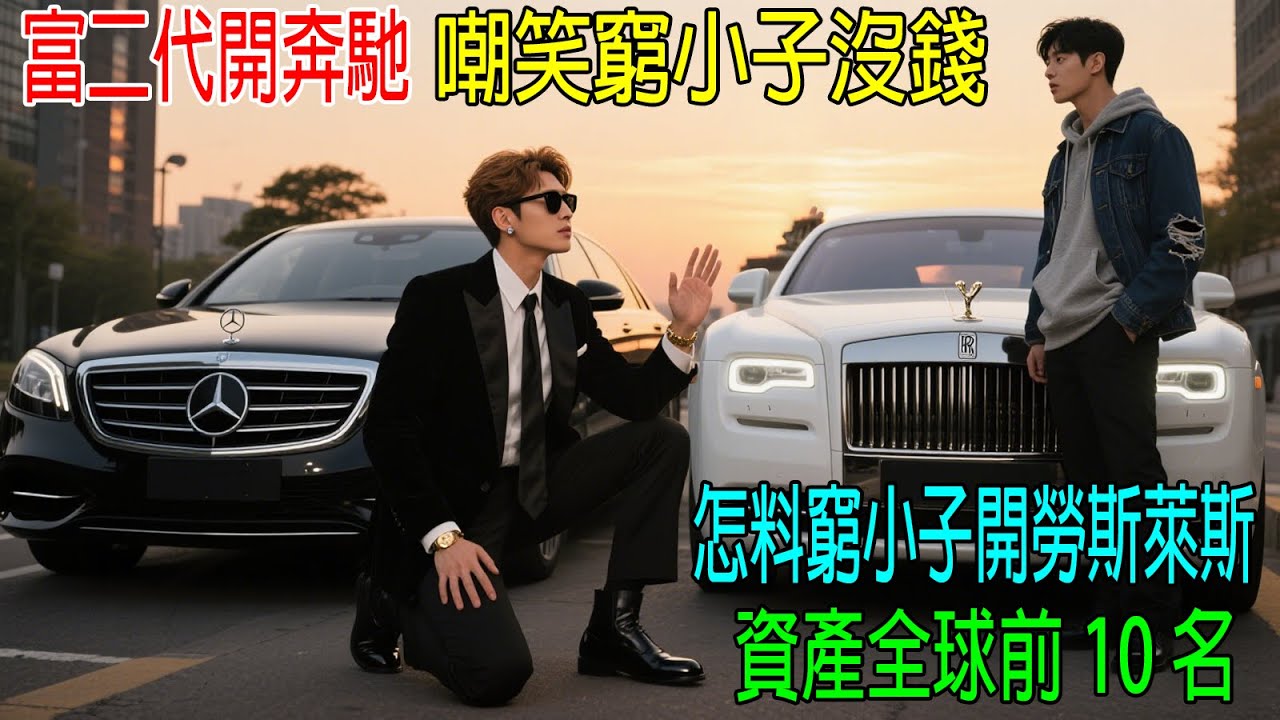 富二代開奔馳，嘲笑窮小子沒錢，怎料窮小子開勞斯萊斯，資產全球前10名！
