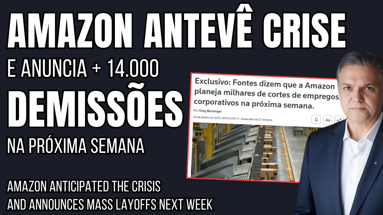 Amazon planeja nova onda de demissões corporativas e aprofunda ajuste estrutural
