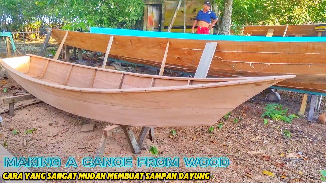 Ide kreatif membuat perahu sampan dayung _ teknik pengerjaan yang sangat mudah di lakukan