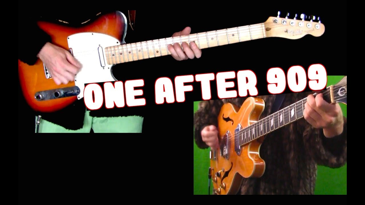 One After 909  | Lead & Rhythm Isolated | Telecaster & Casino + Lesson