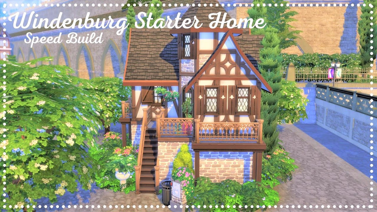 TINY WINDENBURG STARTER HOME | (no cc) The Sims 4: Speed Build | LacyLena