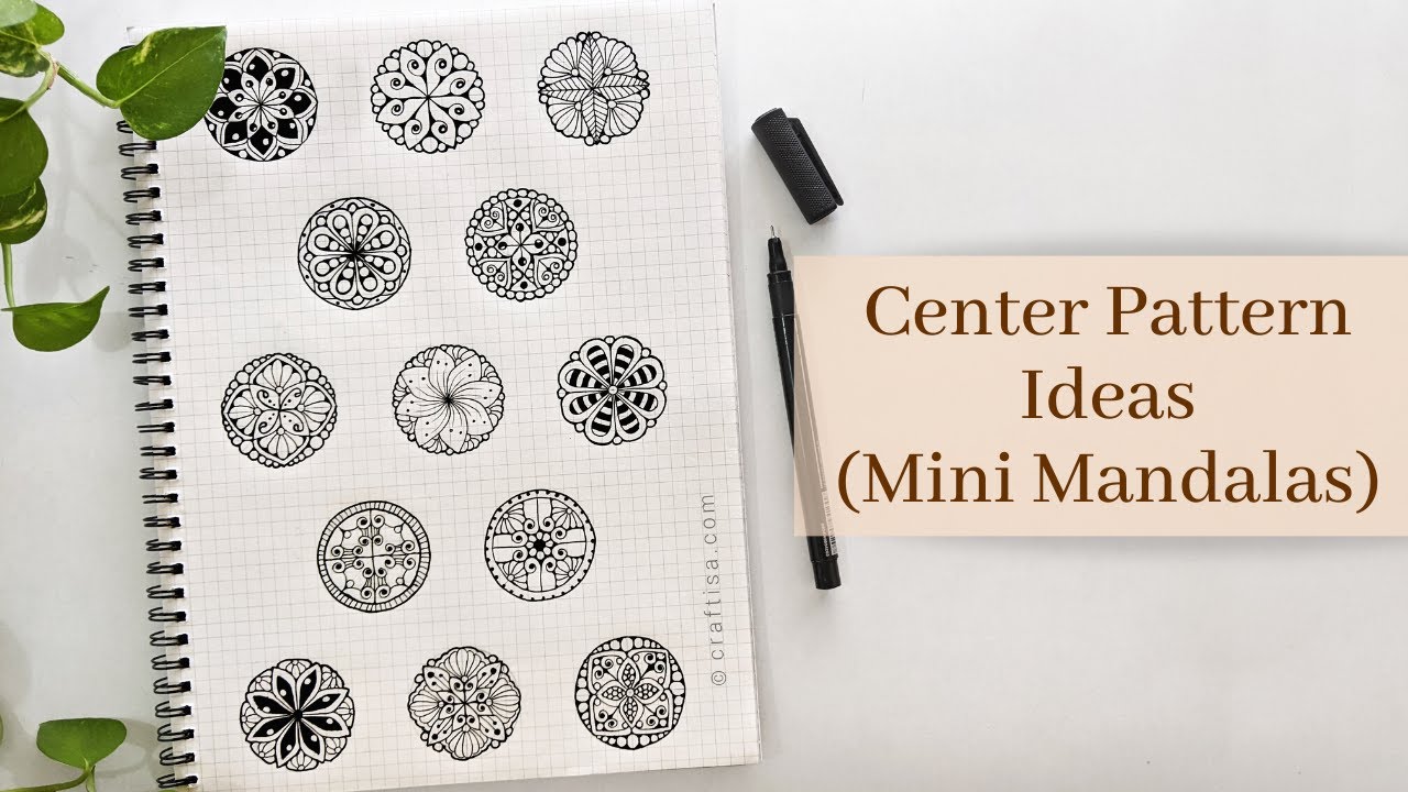 Easy Center Pattern Ideas for Mandala | How to draw Mandala Art for beginners