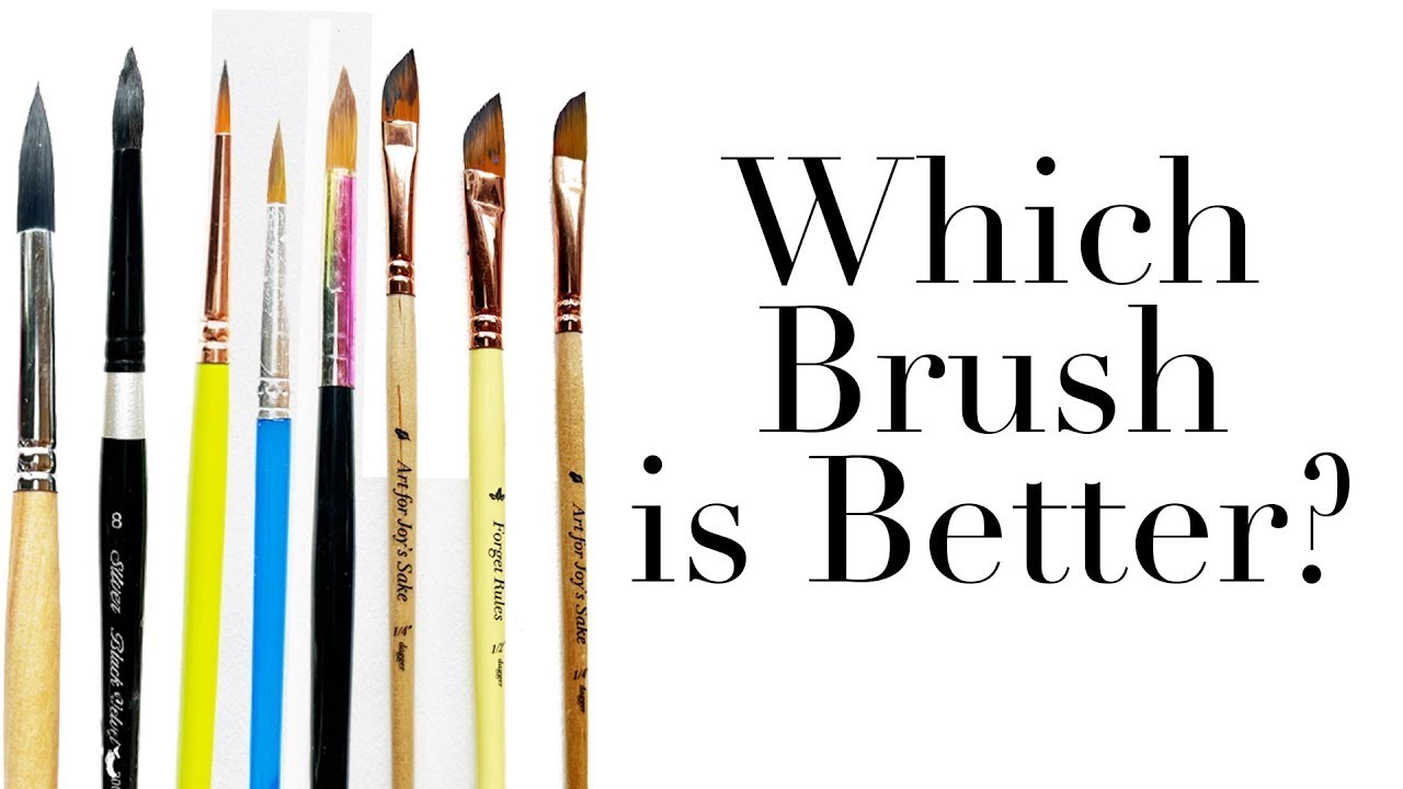 Which Watercolor Brush is Better? The Dagger vs The Round