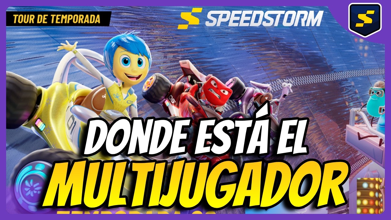 Donde está el MULTIJUGADOR y los Rangos de Corredores  🏆 Disney Speedstorm