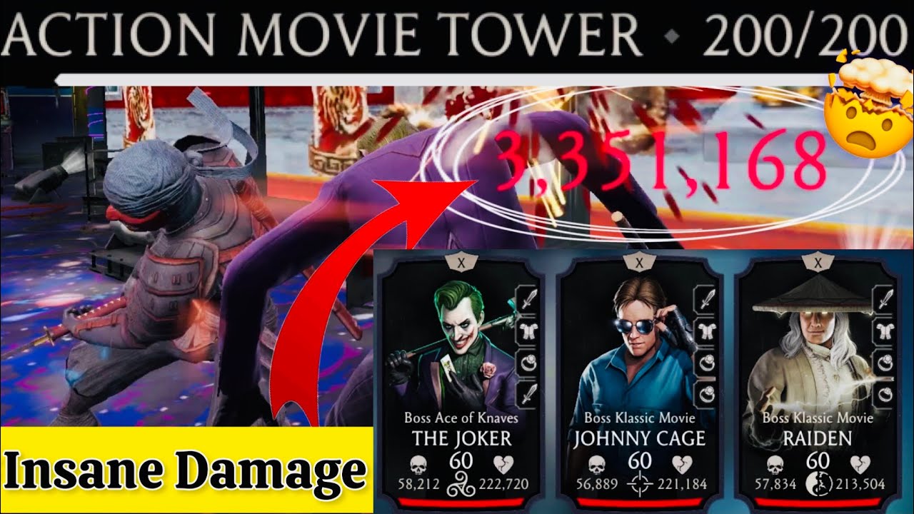 Ronin Kenshi 🔥| Action Movie Tower Boss Battle 200 & 170,190 Fight + Reward MK Mobile | Talent Tree