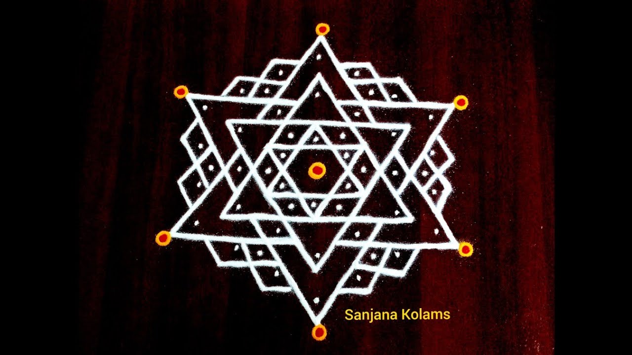 2553. Purattasi Madha Navaratri festival Special Star KambiKolam//FridayRangoli// PandagaMuggu