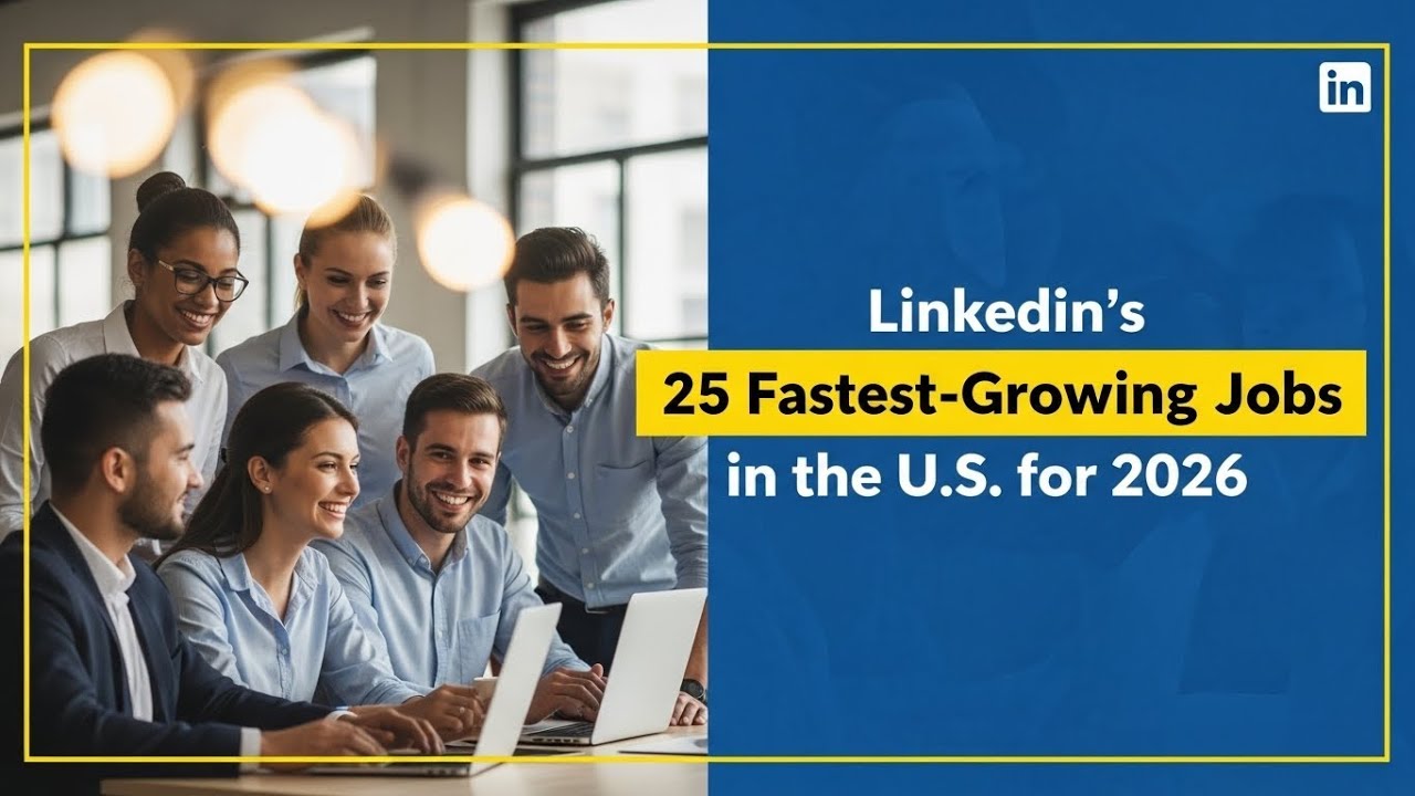 🚀 25 Fastest-Growing Jobs in the U.S. for 2026 (LinkedIn)