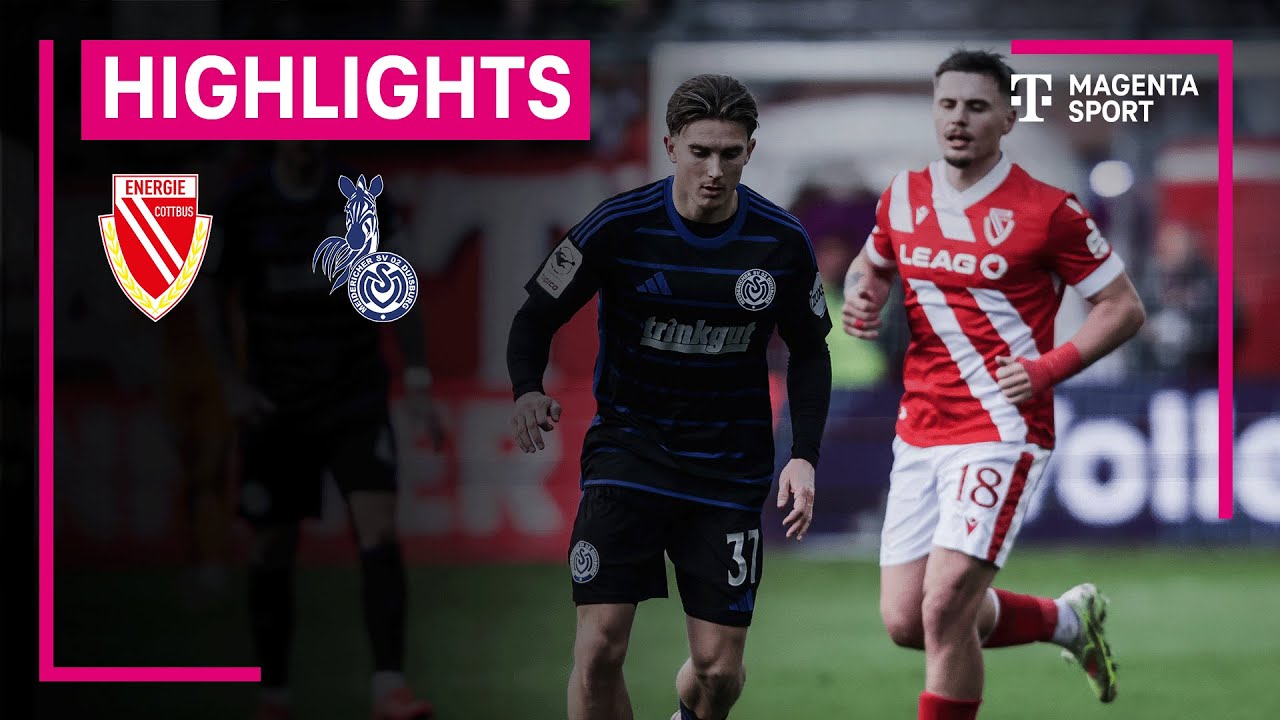 Energie Cottbus - MSV Duisburg | Highlights 3. Liga | MAGENTA SPORT