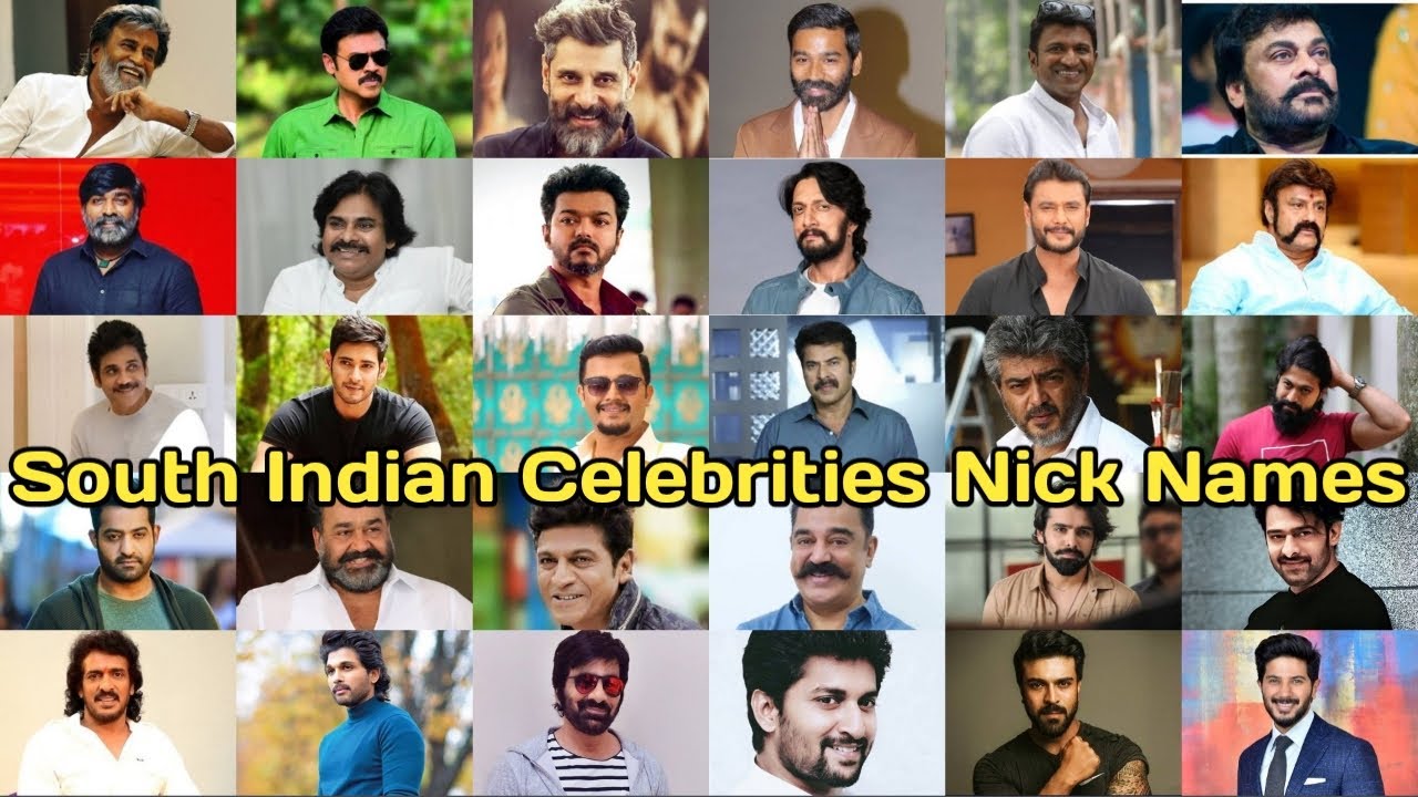 30 Popular South Indian Actors And Their Nicknames