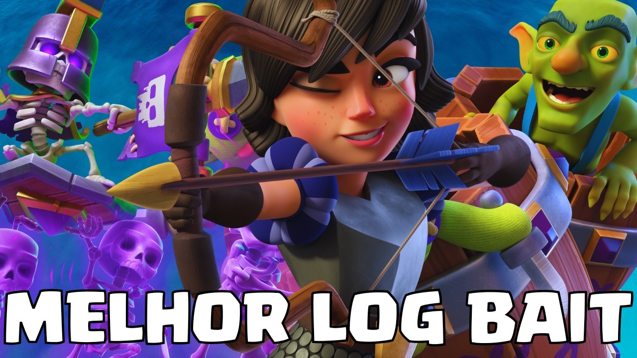 😮 CONSEGUI 85% DE VITÓRIAS ATÉ MAIOR CAMPEÃO USANDO O MELHOR LOG BAIT DO META! - Clash Royale