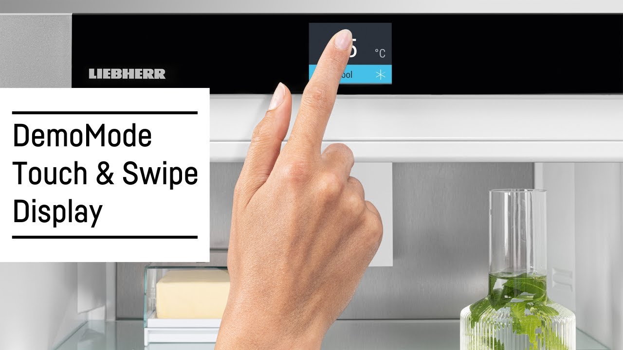 DemoMode ein- und ausschalten mit Touch & Swipe Display | Liebherr