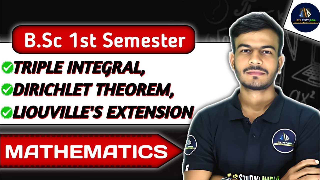 Triple Integral, Dirichlet Theorem, Liouville's Extension B.Sc.1st Semester Mathematics |NEP-2020 |