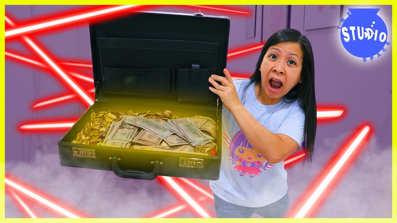 Ryan’s Mommy becomes SUPER SECRET SPY LIKE RYAN to find Missing Briefcase!